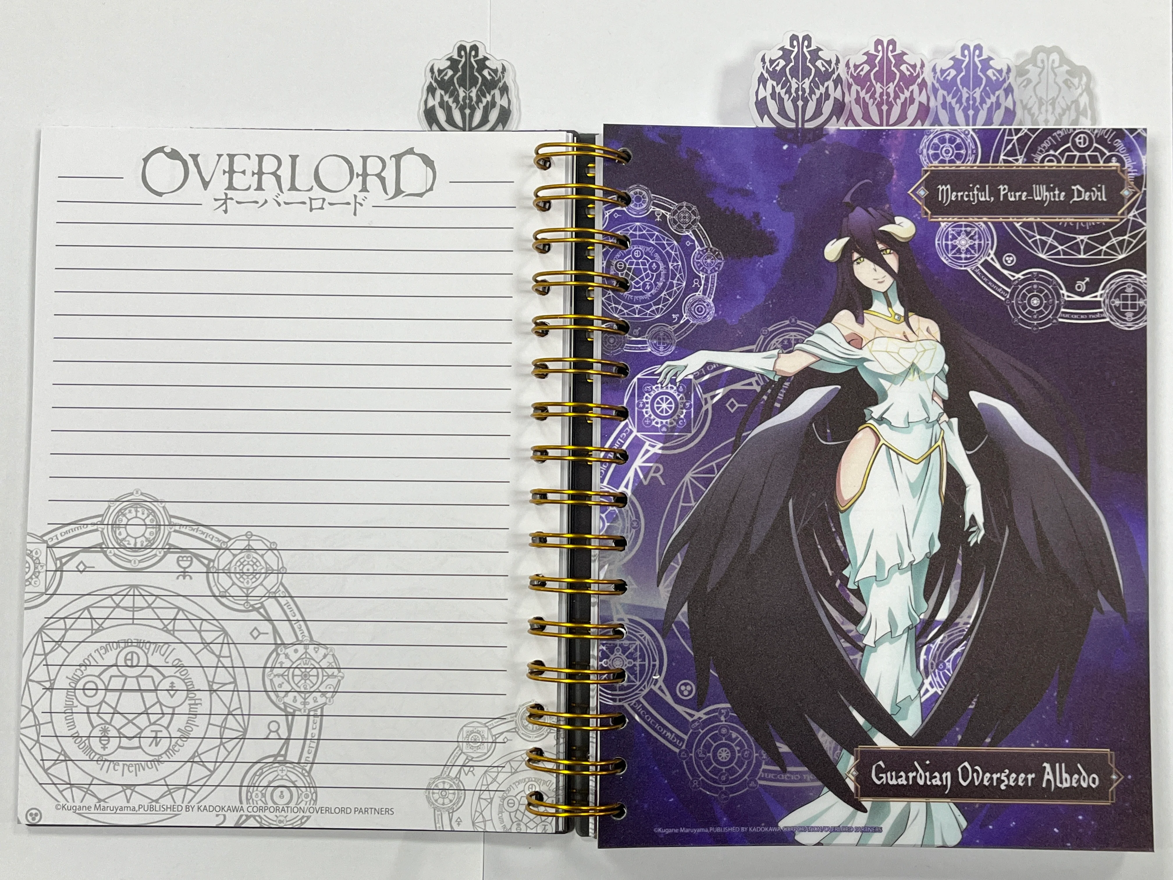 OVERLORD S1 - AINZ OOAL GOWN, OVERSEER ALBEDO TABBED NOTEBOOK - Image 3