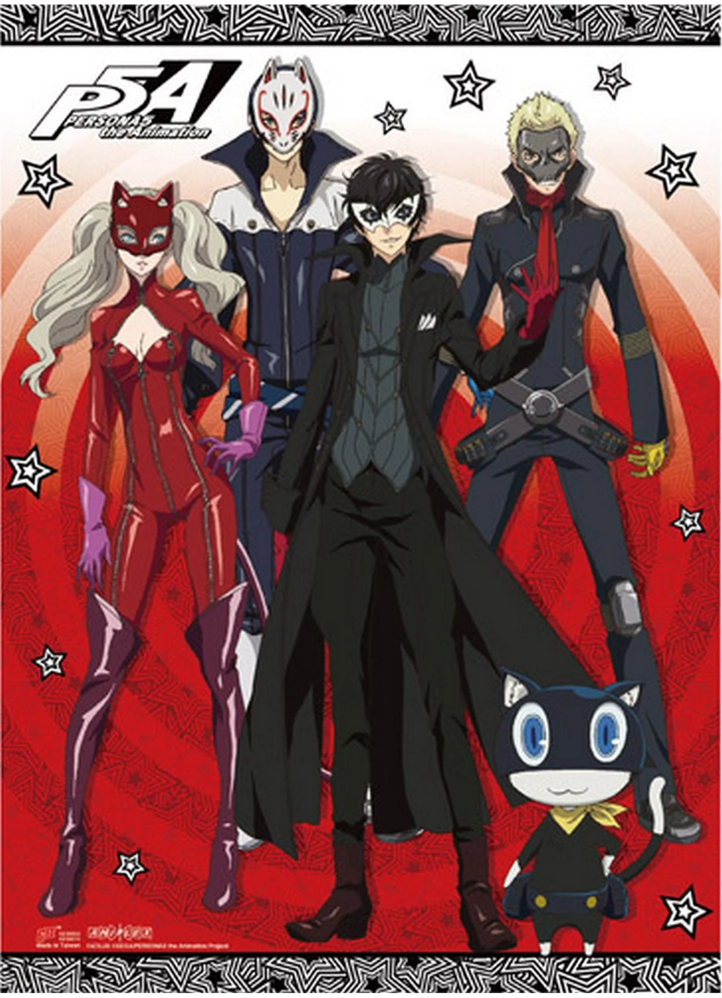 Persona 5 The Animation - The Phantom Thieves Of Hearts Wall Scroll