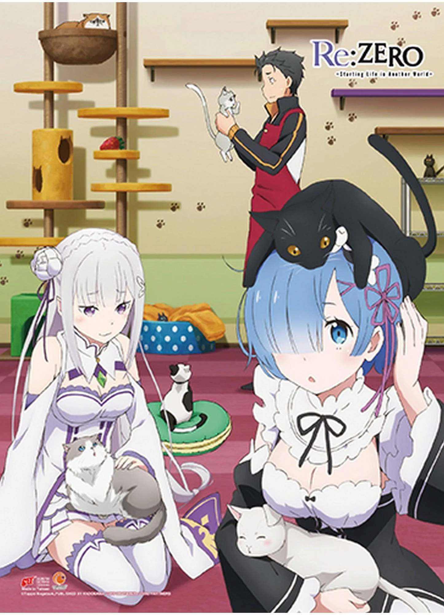 Re:Zero - Starting Life in Another World - Characters & Cats Hi-End Wall Scroll
