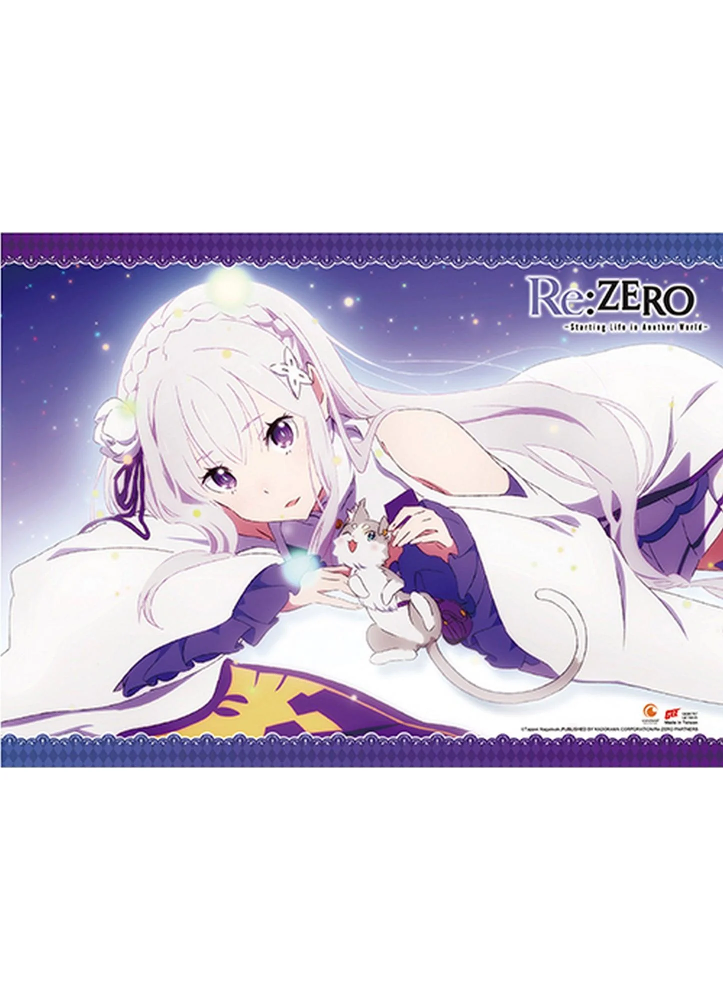 Re:Zero - Starting Life in Another World - Emilia & Puck 1 Wall Scroll