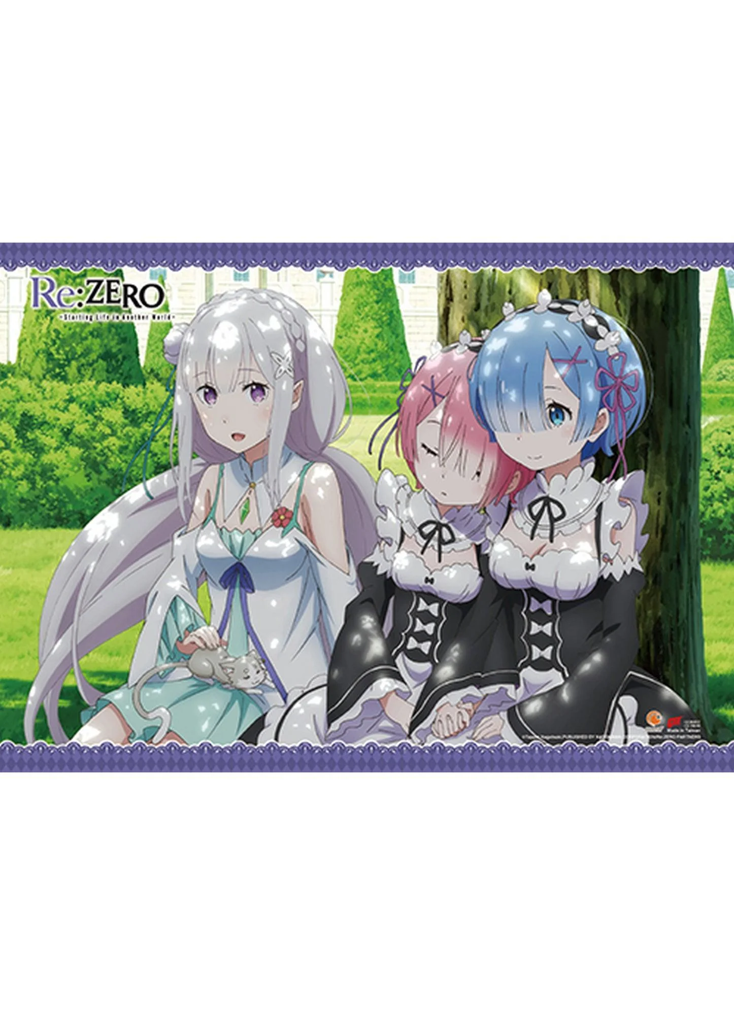 Re:Zero - Starting Life in Another World - Emilia & Rem & Ram 2 Wall Scroll