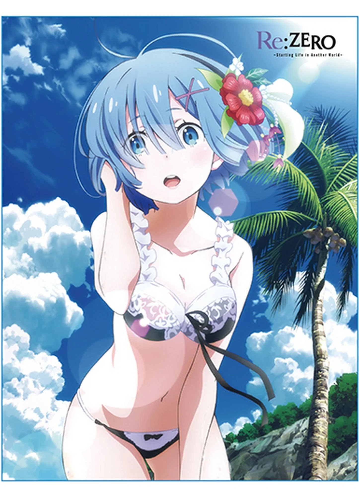 Re:Zero - Starting Life in Another World - Rem Swimsuit Sublimation Throw Blanket