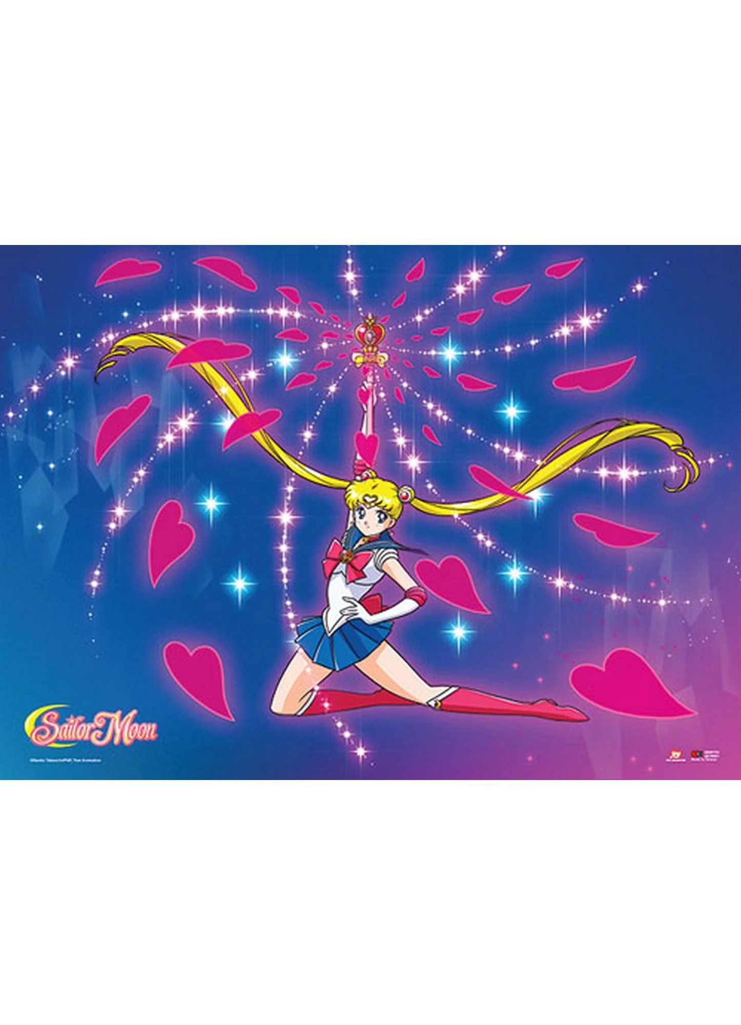 Sailor Moon - Miin Spiral Heart Attatack Fabric Poster