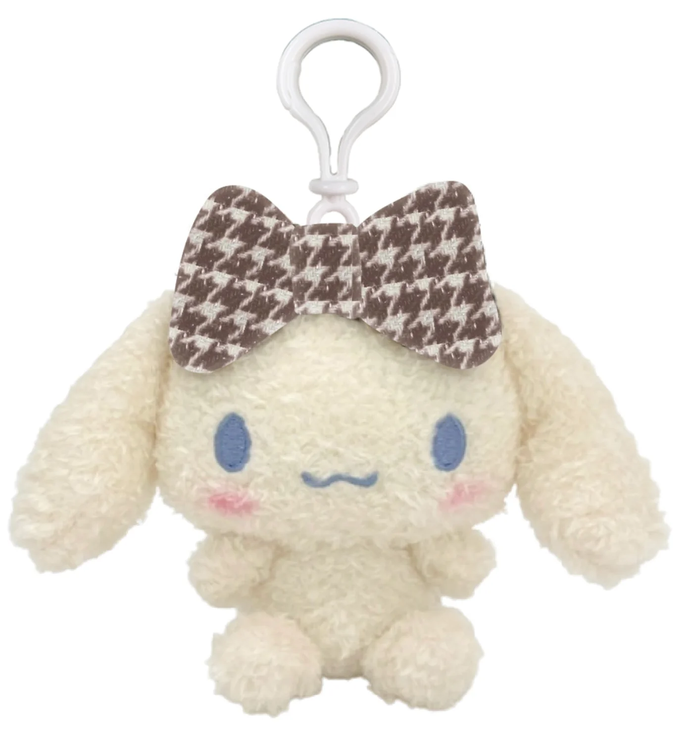 SANRIO - CINNAMOROLL MASCOT CLIP ON CN HOUNDSTOOTH