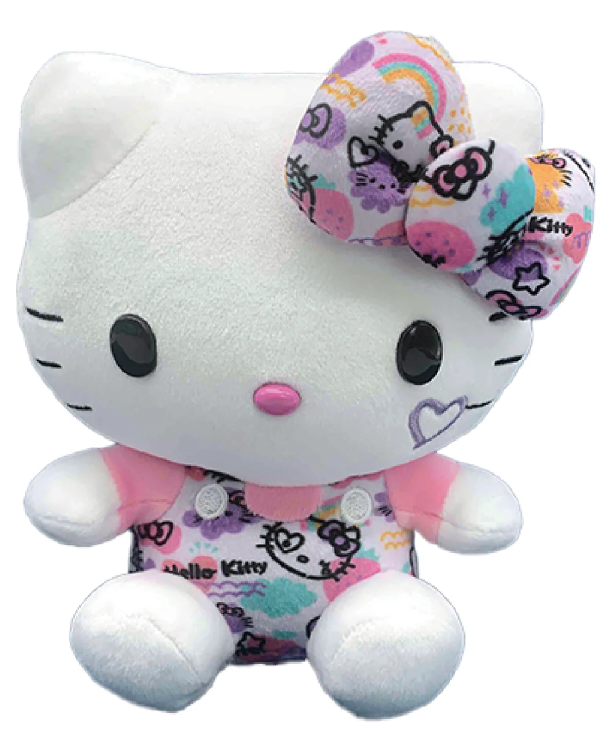 SANRIO - HELLO KITTY 7 IN PLUSH COLORFUL GRAFFITI KT