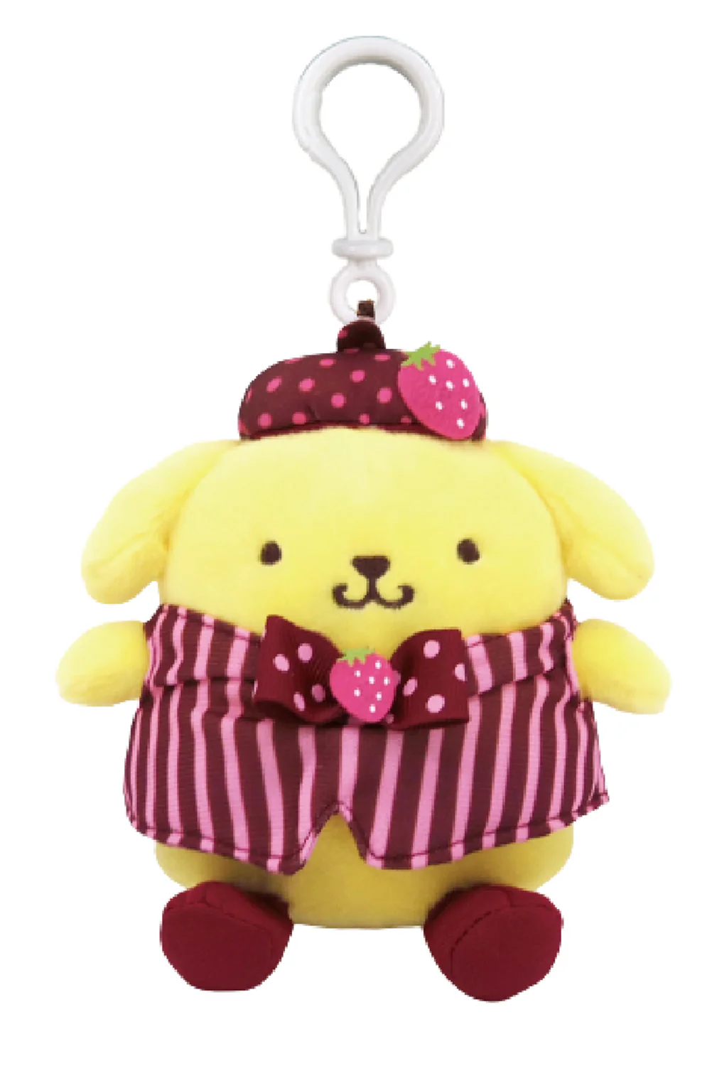 SANRIO - POMPOMPURIN MASCOT CLIP ON CHOCOLATE & STRAWBERRY PN