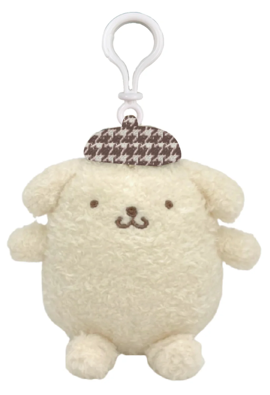SANRIO - POMPOMPURIN MASCOT CLIP ON PN HOUNDSTOOTH