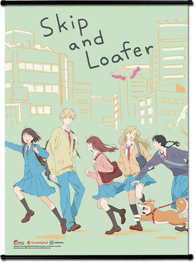 SKIP AND LOAFER - KEY VISUAL GROUP CHARACTERS WALLSCROLL