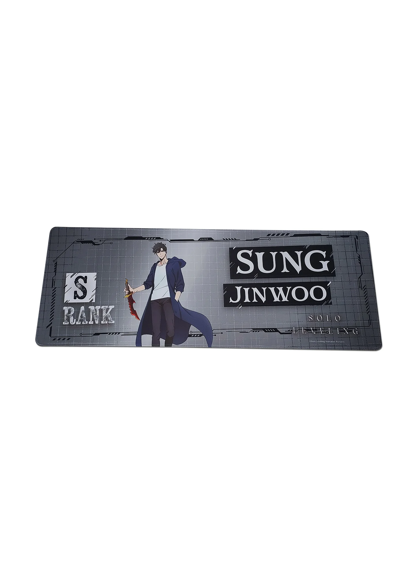 Solo Leveling - Sung Jinwoo (S-Rank) Mouse Pad Desk Mat 12"H x 32"W