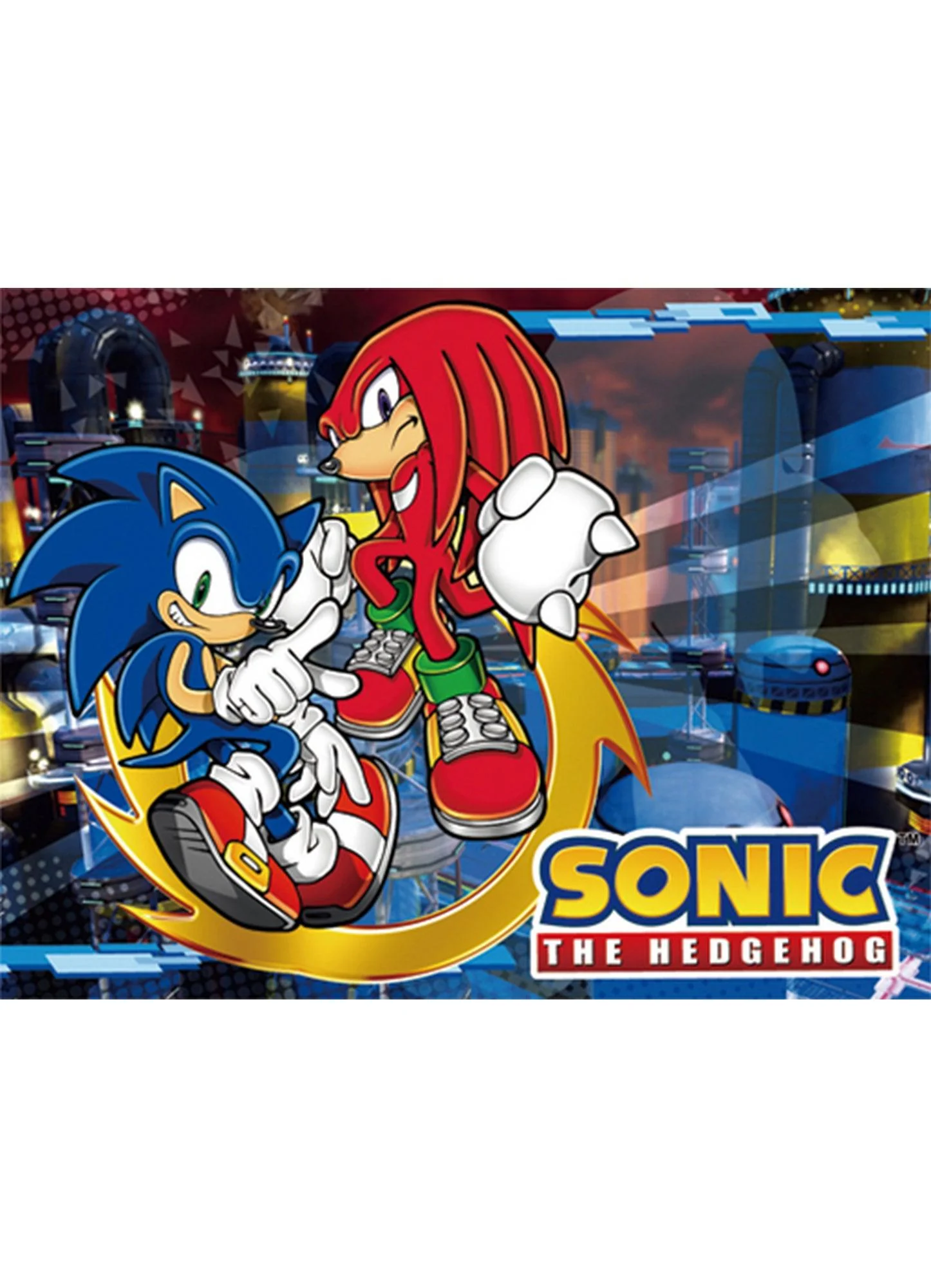 Sonic The Hedgehog - Sonic The Hedgehog & Knuckles The Echidna Sublimation Throw Blanket