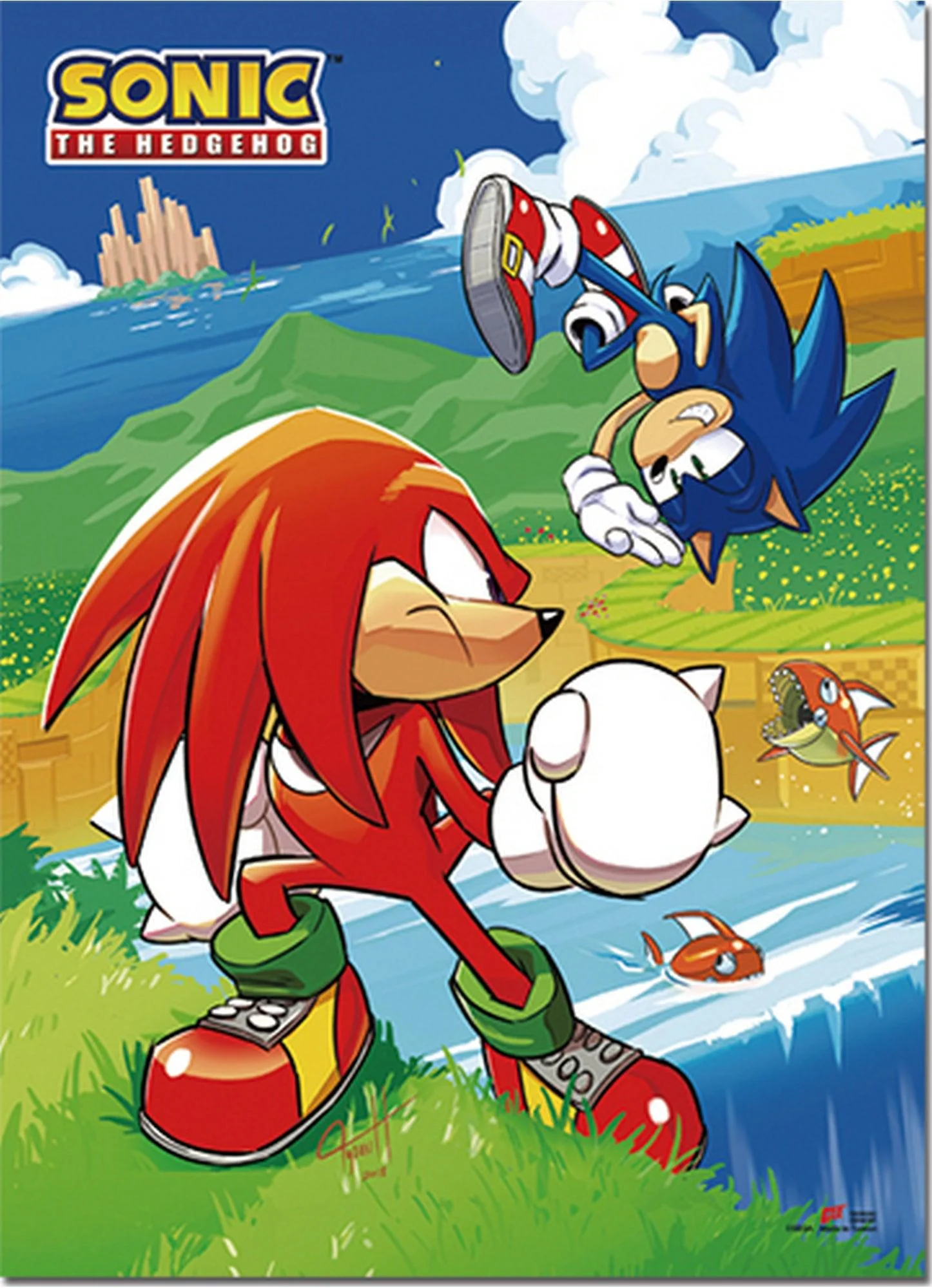 Sonic The Hedgehog - Sonic The Hedgehog Modern Comic Cover Art 02 Wall Scroll