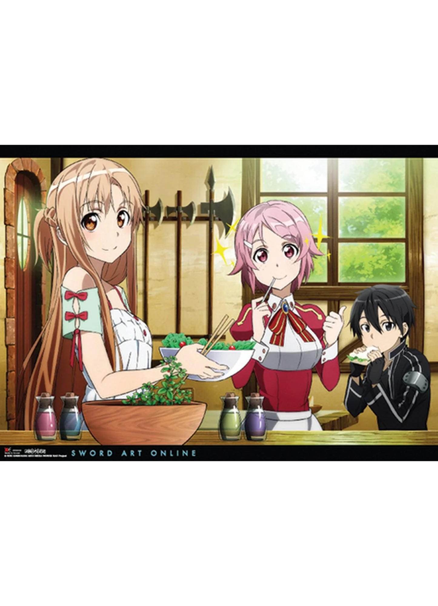 Sword Art Online - Asuna, Lizbeth & Kirito Wall Scroll