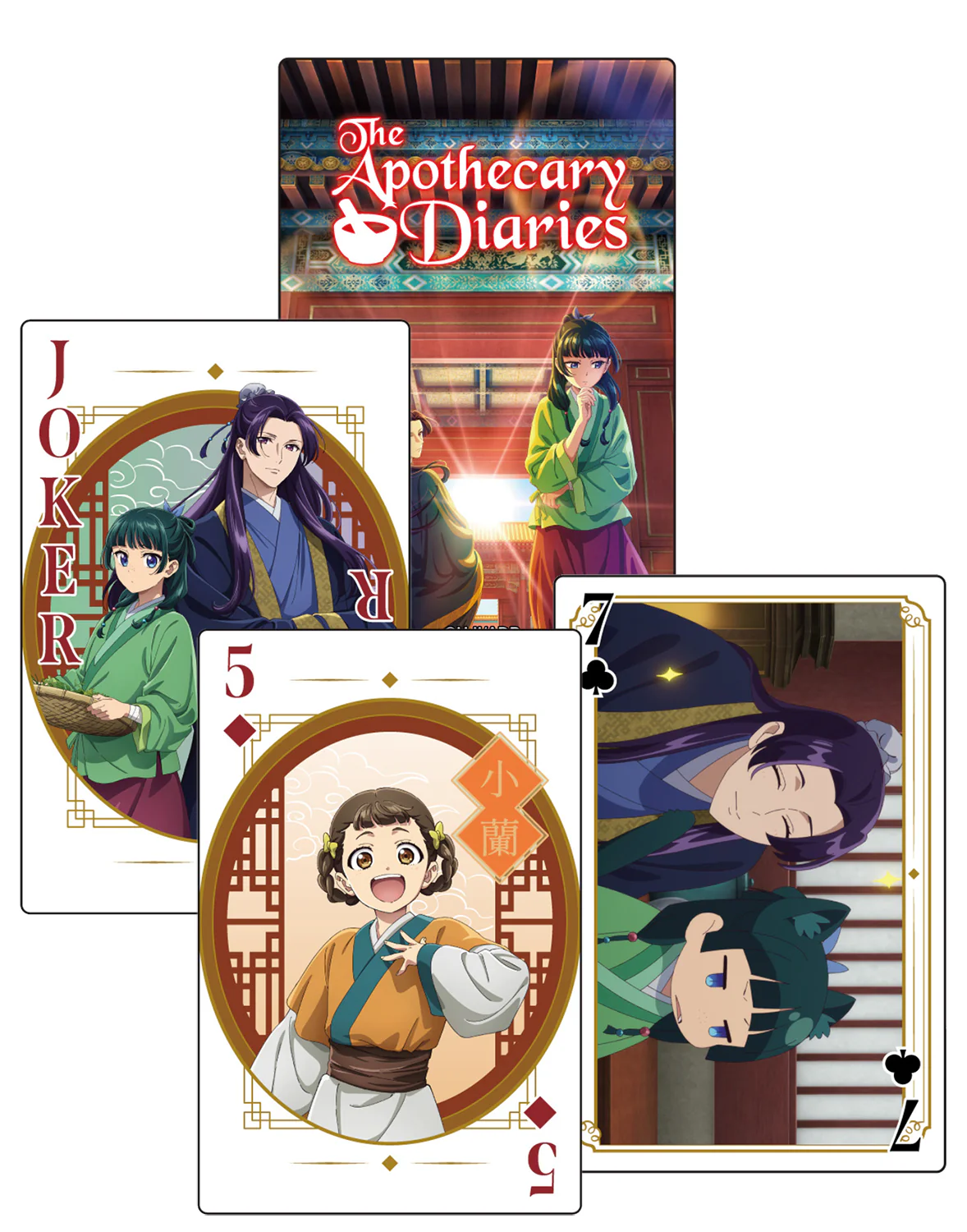 THE APOTHECARY DIARIES S1 - MAIN CHARACTER STAND & SCREENSHOT PLAYNG CARDS