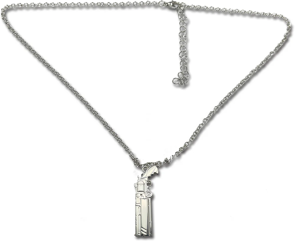 TRIGUN STAMPEDE - VASH GUN 3D SCULPTED METAL NECKLACE