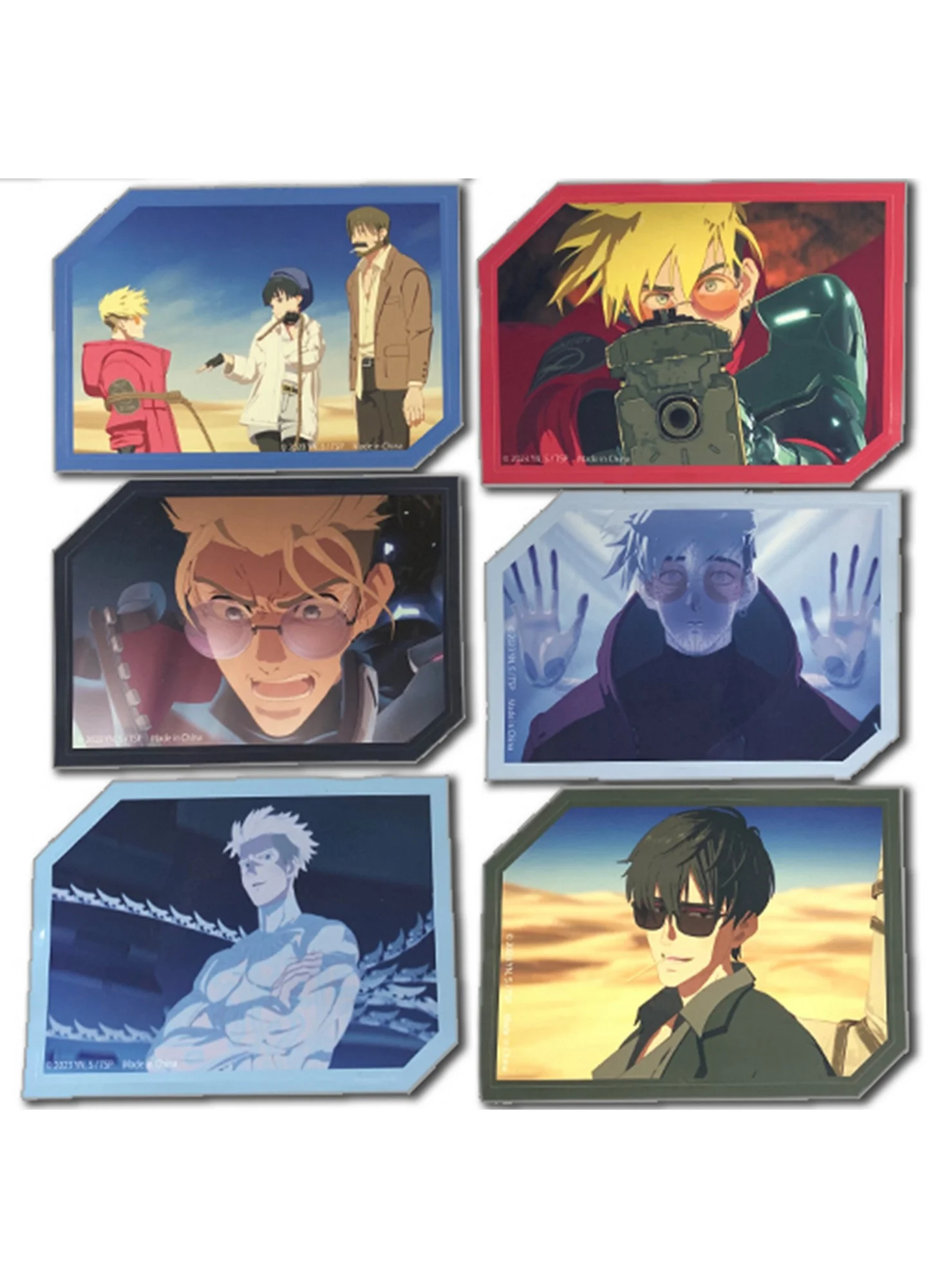 TRIGUN STAMPEDE - SCREENSHOT DIE-CUT STICKER SET