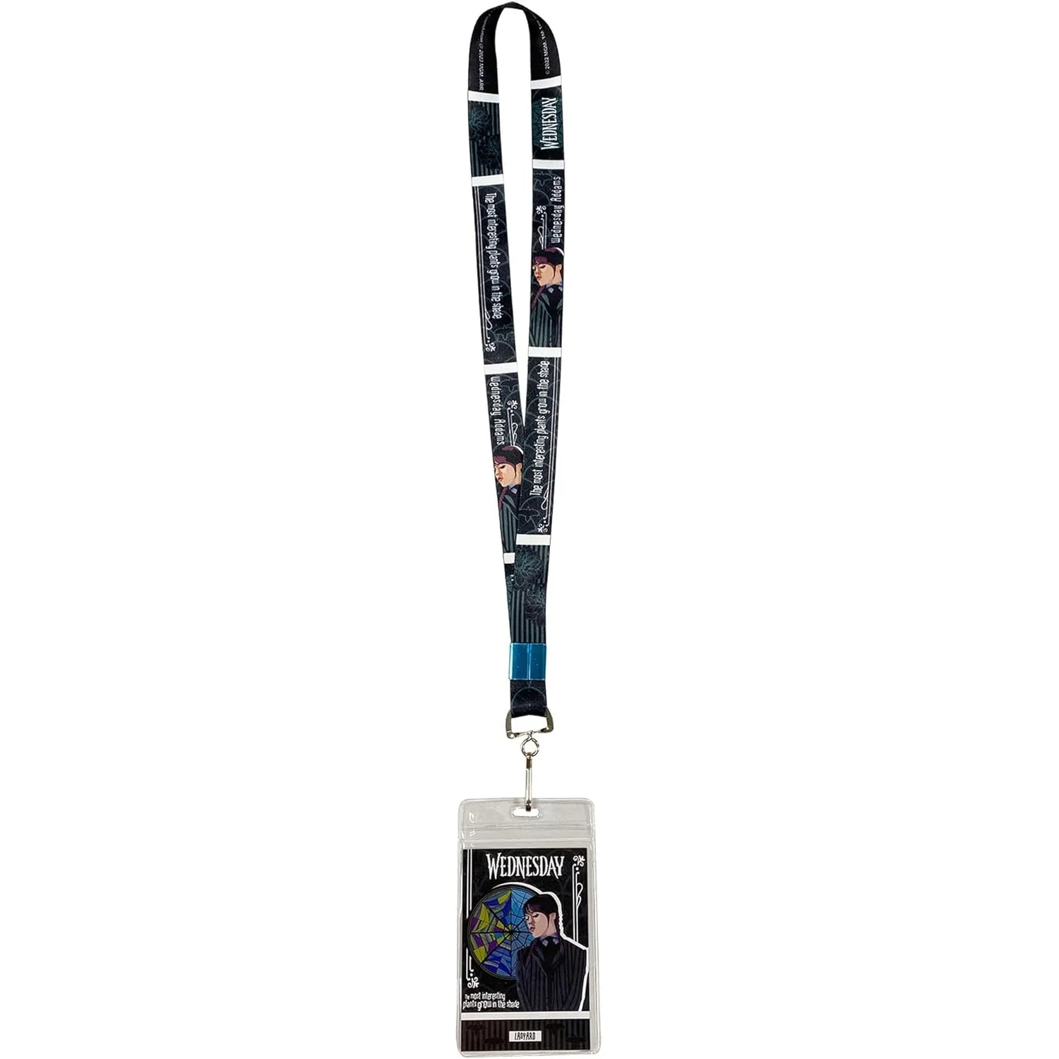 Wednesday - Wednesday "The Most Interesting Plants Grow in the Shade" Lanyard w/ Badge Holder