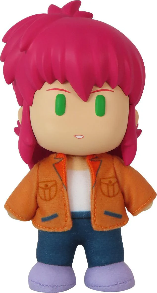 YU YU HAKUSHO - KUWABARA 3 PLASTIC HEAD MOVABLE PLUSH 4.5"H - GE 472359